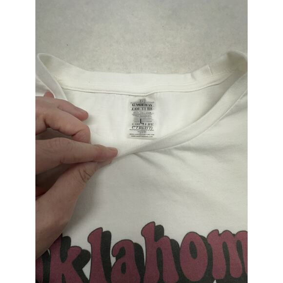 Oklahoma Sooners Womens Large Gameday Couture Longsleeve Top Tshirt Soft - Picture 2 of 6